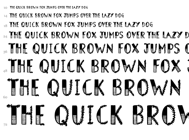Barn Owl font waterfall